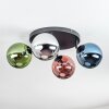Gastor Deckenleuchte Glas 15 cm Blau, Chrom, Grün, Kupferfarben, Rauchfarben, 4-flammig