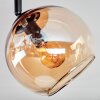 Koyoto Deckenleuchte Glas 15 cm Bernsteinfarben, Chrom, Klar, Rauchfarben, 4-flammig