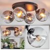 Koyoto Deckenleuchte Glas 15 cm Klar, Rauchfarben, 4-flammig