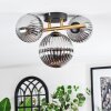 Chehalis Deckenleuchte Glas 12 cm, 15 cm Gold, Schwarz, 3-flammig