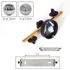 Chehalis Deckenleuchte Glas 12 cm, 15 cm Gold, Schwarz, 3-flammig