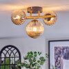 Chehalis Deckenleuchte Glas 10 cm, 12 cm Gold, Schwarz, 3-flammig