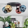 Ripoll Deckenleuchte Glas 15 cm Blau, Gold, Kupferfarben, 4-flammig