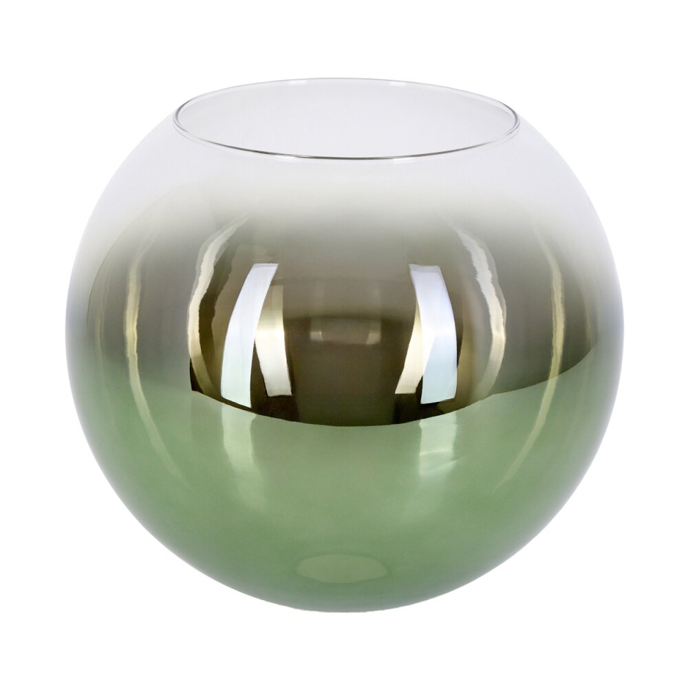 Glas-Lampenschirm Koyoto Ersatzglas 25 cm Grün, Klar main product photo