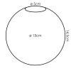Glaslampenschirm Gastor Ersatzglas 15 cm Kupferfarben