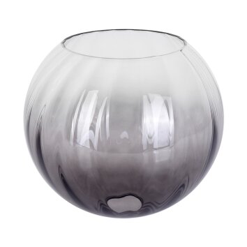 Glas-Lampenschirm Koyoto Ersatzglas 20 cm Klar, Rauchfarben