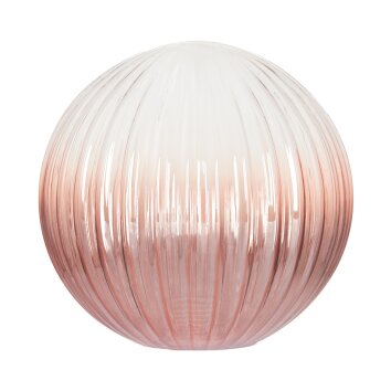 Lampenschirm aus Glas Bernado Ersatzglas 12 cm Klar, Kupferfarben