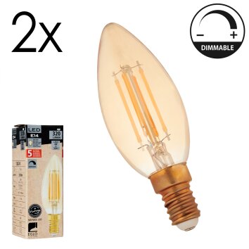 LED E14 2er Set 4 Watt 2200 Kelvin 320 Lumen