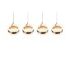 Trio Dios Pendelleuchte LED Nickel-Matt, 4-flammig