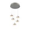 Trio Dios Pendelleuchte LED Nickel-Matt, 5-flammig