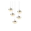 Trio Dios Pendelleuchte LED Nickel-Matt, 5-flammig