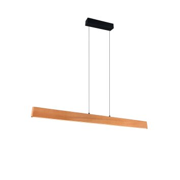 Trio EDGEWOOD Pendelleuchte LED Holz hell, 1-flammig