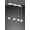 Trio Flynt Pendelleuchte LED Chrom, 4-flammig