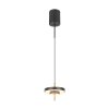 Trio KEATON Pendelleuchte LED Schwarz-Gold, 1-flammig