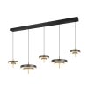 Trio KEATON Pendelleuchte LED Schwarz-Gold, 1-flammig
