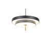 Trio KEATON Pendelleuchte LED Schwarz-Gold, 1-flammig