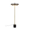Trio KEATON Stehlampe LED Schwarz-Gold, 1-flammig