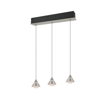 Trio Romeo Pendelleuchte LED Nickel-Matt, 3-flammig