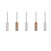 Trio Soka Pendelleuchte Braun, 5-flammig