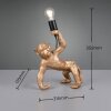 Lampe Affe Reality Bobo Tischleuchte Gold, 1-flammig