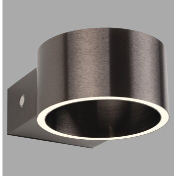 Paul Neuhaus PURE Clipse Wandleuchte LED Braun, 2-flammig