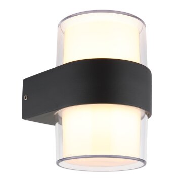 Globo Ignacio Außenleuchte LED Anthrazit, 1-flammig