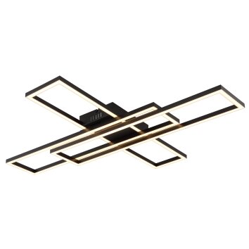 Globo Tatjana Deckenleuchte LED Schwarz, 1-flammig