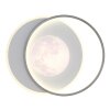 Globo Moon Deckenleuchte LED Grau, Schwarz, 1-flammig