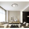 Globo Moon Deckenleuchte LED Grau, Schwarz, 1-flammig