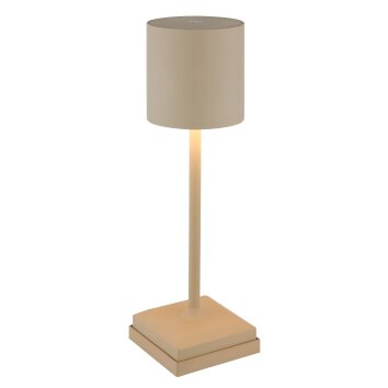 Globo Dixon Tischleuchte LED Sandfarben, 1-flammig