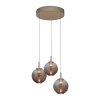 Paul Neuhaus PURE E-Infinity Pendelleuchte LED Bronze, 3-flammig, Fernbedienung