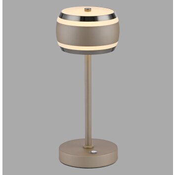 Paul Neuhaus PURE Falling Rings AKKU-Tischleuchte LED Bronze, Chrom, 1-flammig