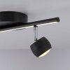 JUST LIGHT JARIK Deckenleuchte LED Schwarz, 3-flammig