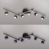 JUST LIGHT JARIK Deckenleuchte LED Schwarz, 7-flammig