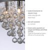 JUST LIGHT KULUNKA Kronleuchter LED Silber, 4-flammig