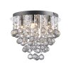 JUST LIGHT KULUNKA Kronleuchter LED Silber, 4-flammig