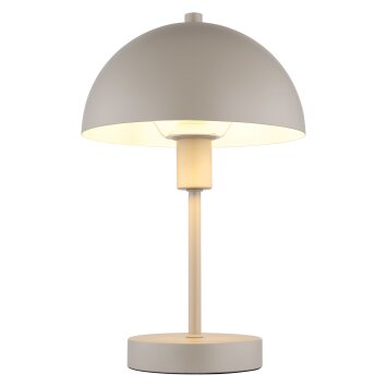 Pilzlampe Globo Atoma I Tischleuchte Sandfarben, 1-flammig
