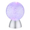Globo Glimmer Dekoleuchte LED Schwarz, 1-flammig, Farbwechsler