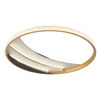 Globo Constance Deckenleuchte LED Chrom, Schwarz, 1-flammig