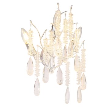 Globo Kinga Wandleuchte Silber, 3-flammig