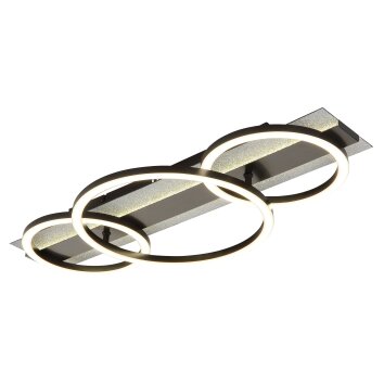 Globo Norberto Deckenleuchte LED Schwarz, Silber, 1-flammig