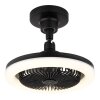 Globo Lidea Deckenventilator LED Schwarz, 1-flammig, Fernbedienung
