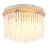 Globo Gorley Deckenleuchte Chrom, Sandfarben, 5-flammig
