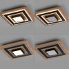 JUST LIGHT TOLA Deckenleuchte LED Braun, Schwarz, 2-flammig