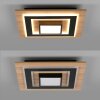 JUST LIGHT TOLA Deckenleuchte LED Braun, Schwarz, 2-flammig
