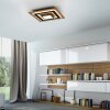 JUST LIGHT TOLA Deckenleuchte LED Braun, Schwarz, 2-flammig