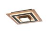 JUST LIGHT TOLA Deckenleuchte LED Braun, Schwarz, 2-flammig