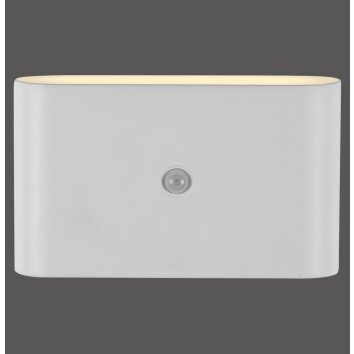 JUST LIGHT AKKU ZIDDY AKKU-Wandleuchte LED Weiß, 2-flammig, Bewegungsmelder