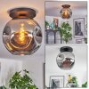 Ripoll Deckenleuchte Glas 30 cm Rauchfarben, 1-flammig