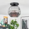 Ripoll Deckenleuchte Glas 30 cm Rauchfarben, 1-flammig